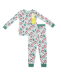 Christmas Bamboo Kids' Two Piece Set | Checkered