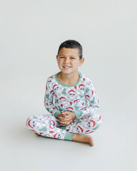 Christmas Bamboo Kids' Two Piece Set | Checkered