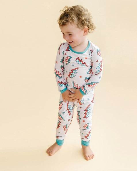 Christmas Kids Bamboo Two Piece Set | Checkered Bolts