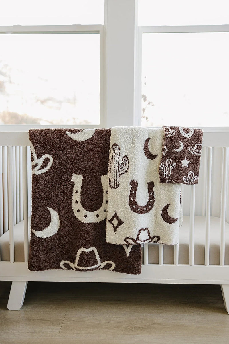 Western Plush Blanket 30x40