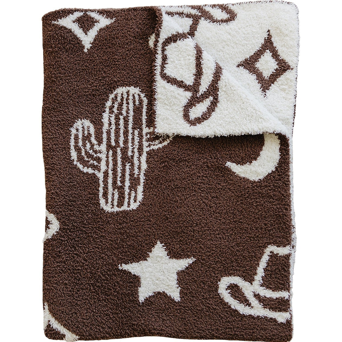 Western Plush Lovey Blanket