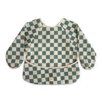 Long Sleeve Bib Olive Check