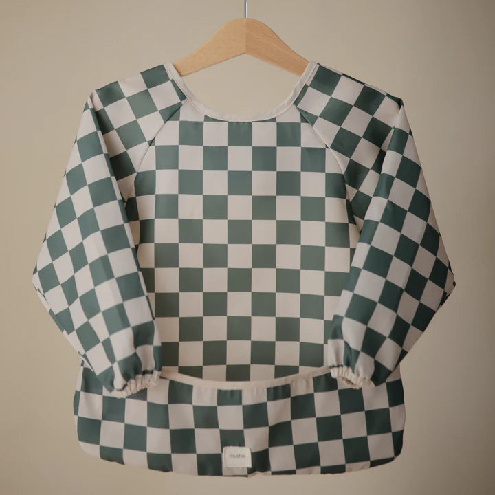 Long Sleeve Bib Olive Check