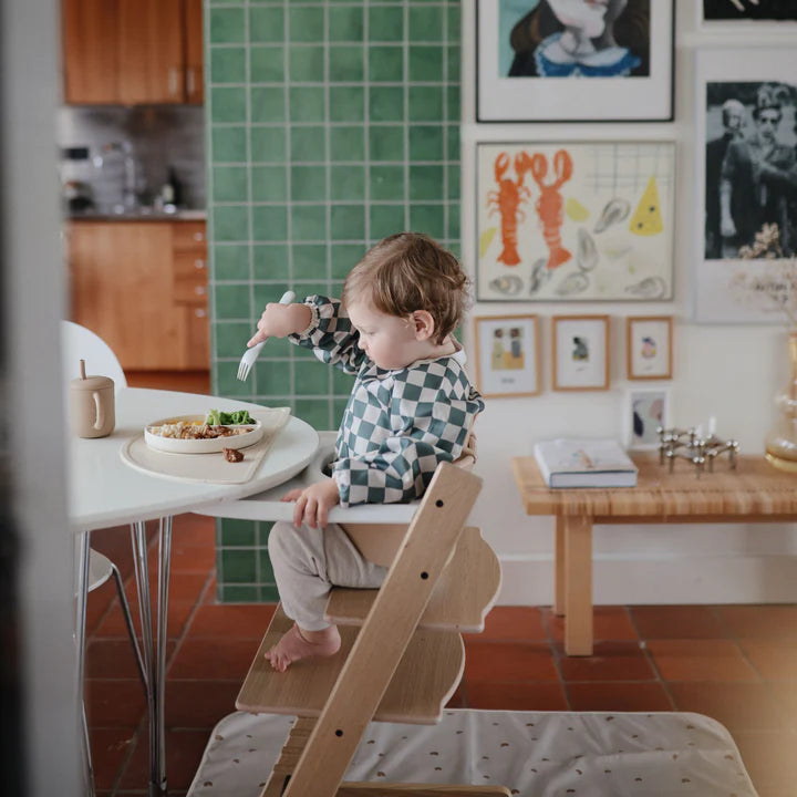 Long Sleeve Bib Olive Check