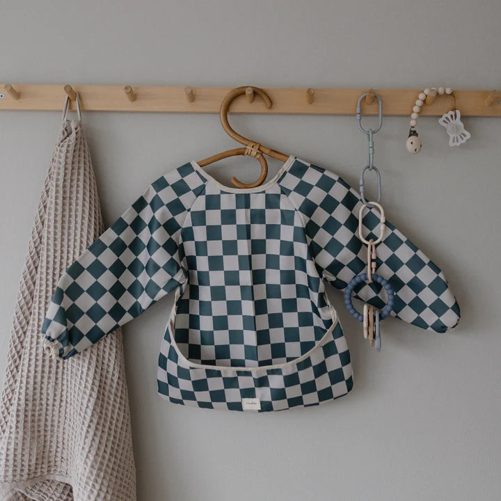 Long Sleeve Bib Olive Check