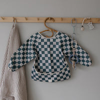 Long Sleeve Bib Olive Check