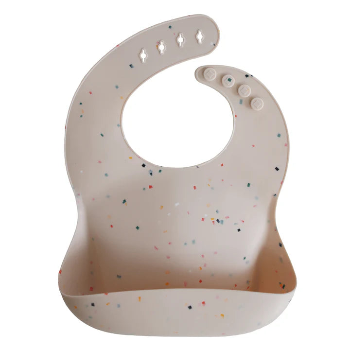 Silicone Baby Bib Vanilla Confetti