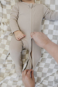 Organic Cotton Ribbed Zipper - 3 Colors