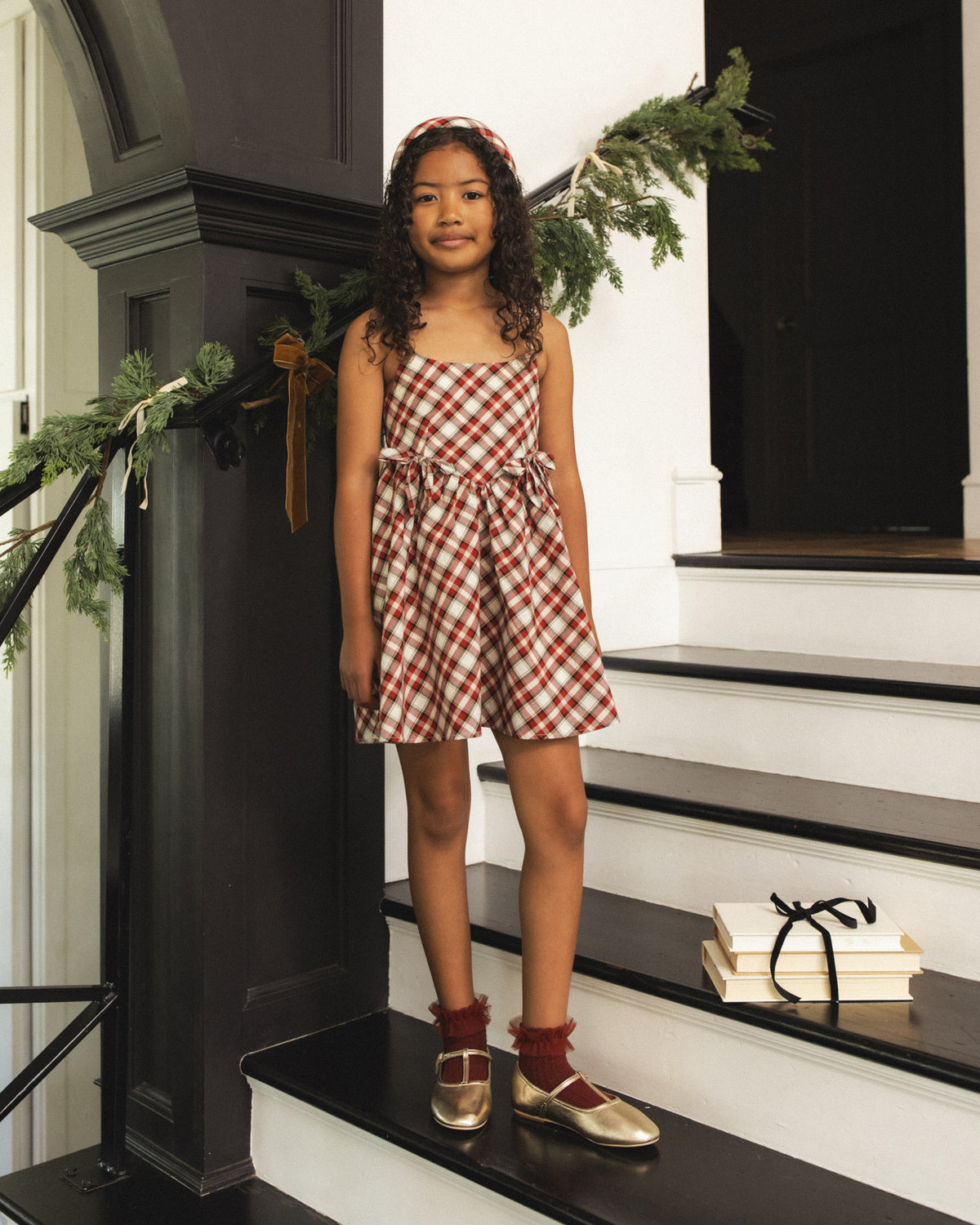 Betsy Dress Holiday Tartan