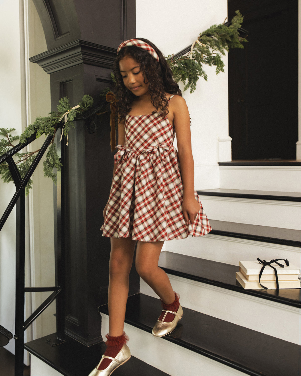 Betsy Dress Holiday Tartan