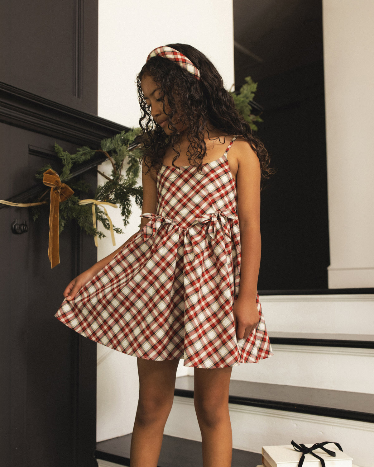 Betsy Dress Holiday Tartan