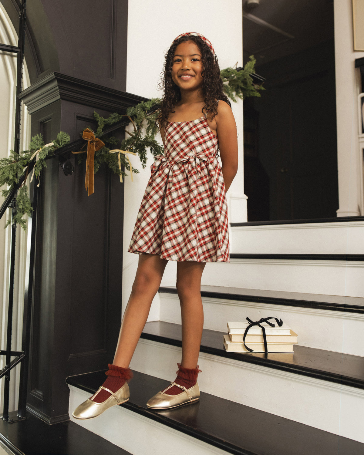 Betsy Dress Holiday Tartan