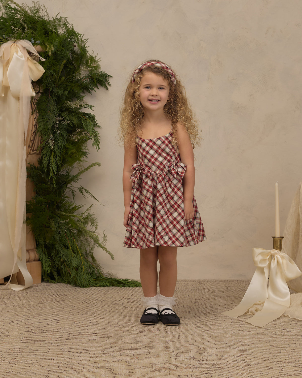 Betsy Dress Holiday Tartan