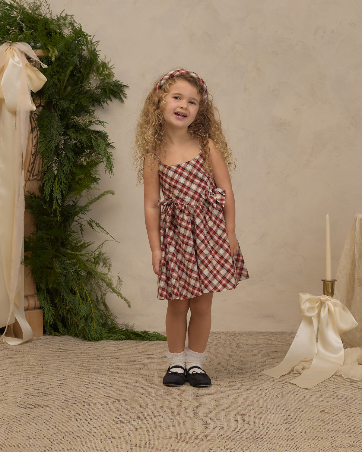 Betsy Dress Holiday Tartan