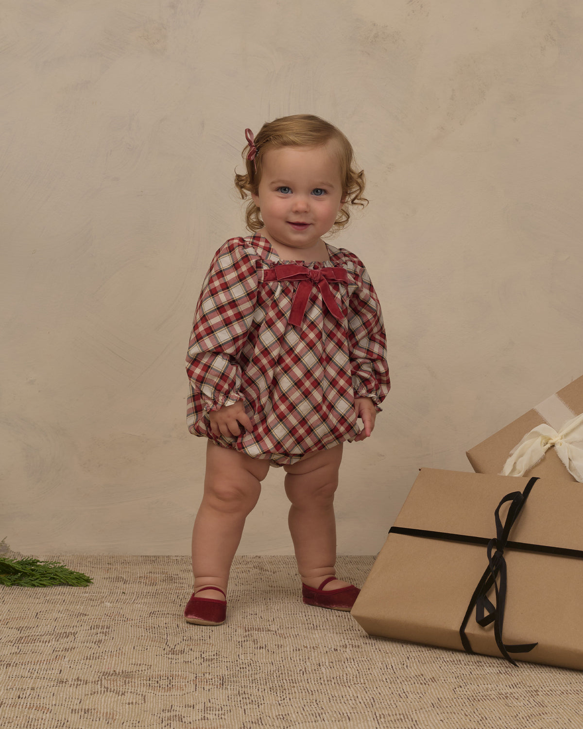 Annette Romper Holiday Tartan