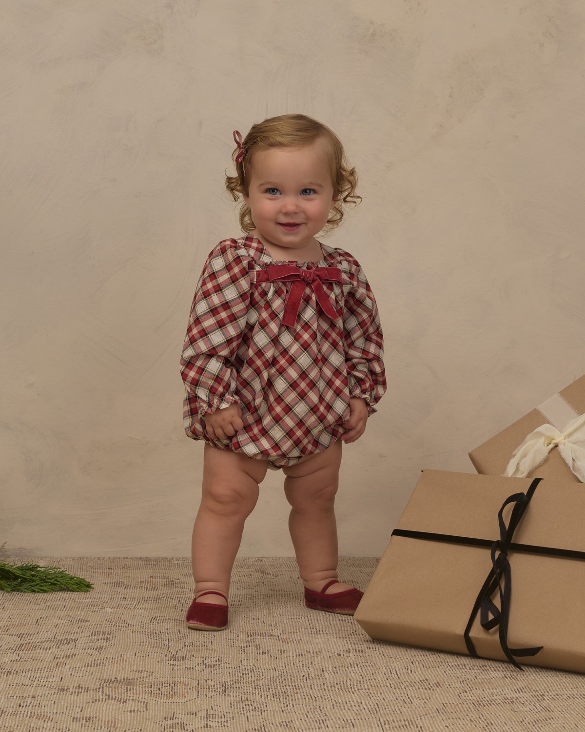 Annette Romper Holiday Tartan