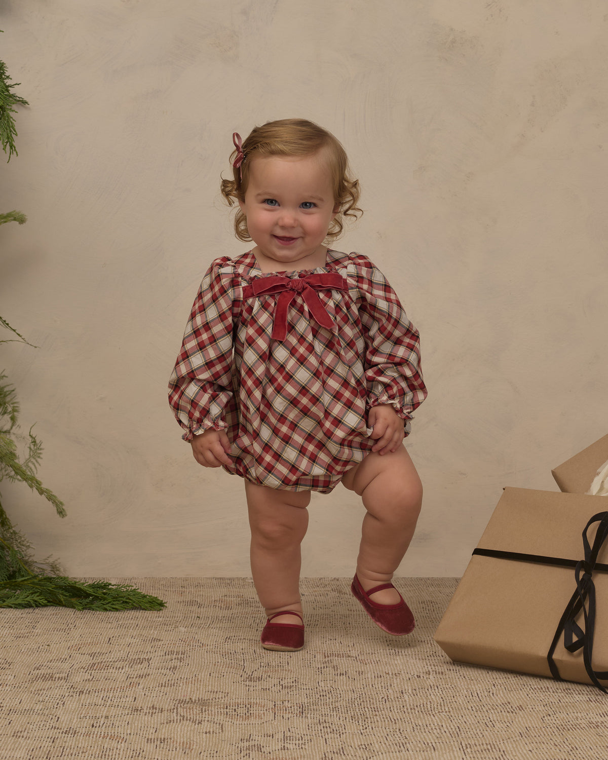 Annette Romper Holiday Tartan