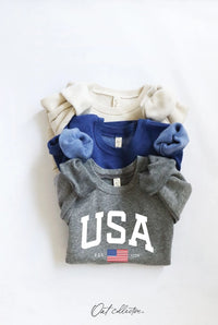 USA Est. 1776 Print Toddler Graphic Sweatshirt