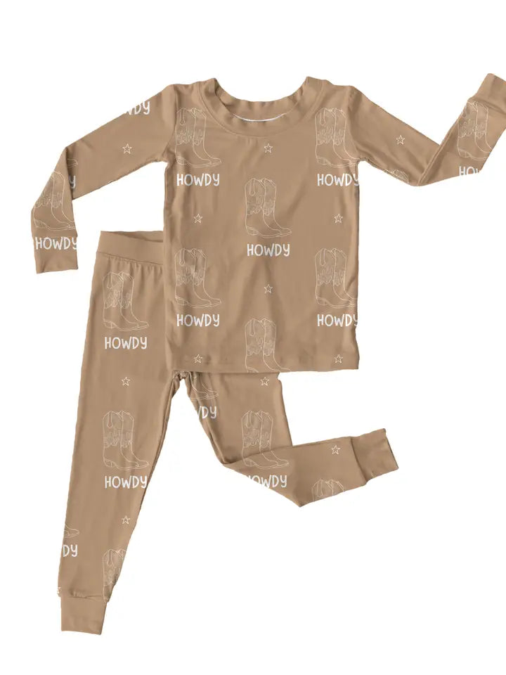 Tan Howdy Bamboo Two Piece