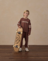 Paneled Sweatpant Mulberry