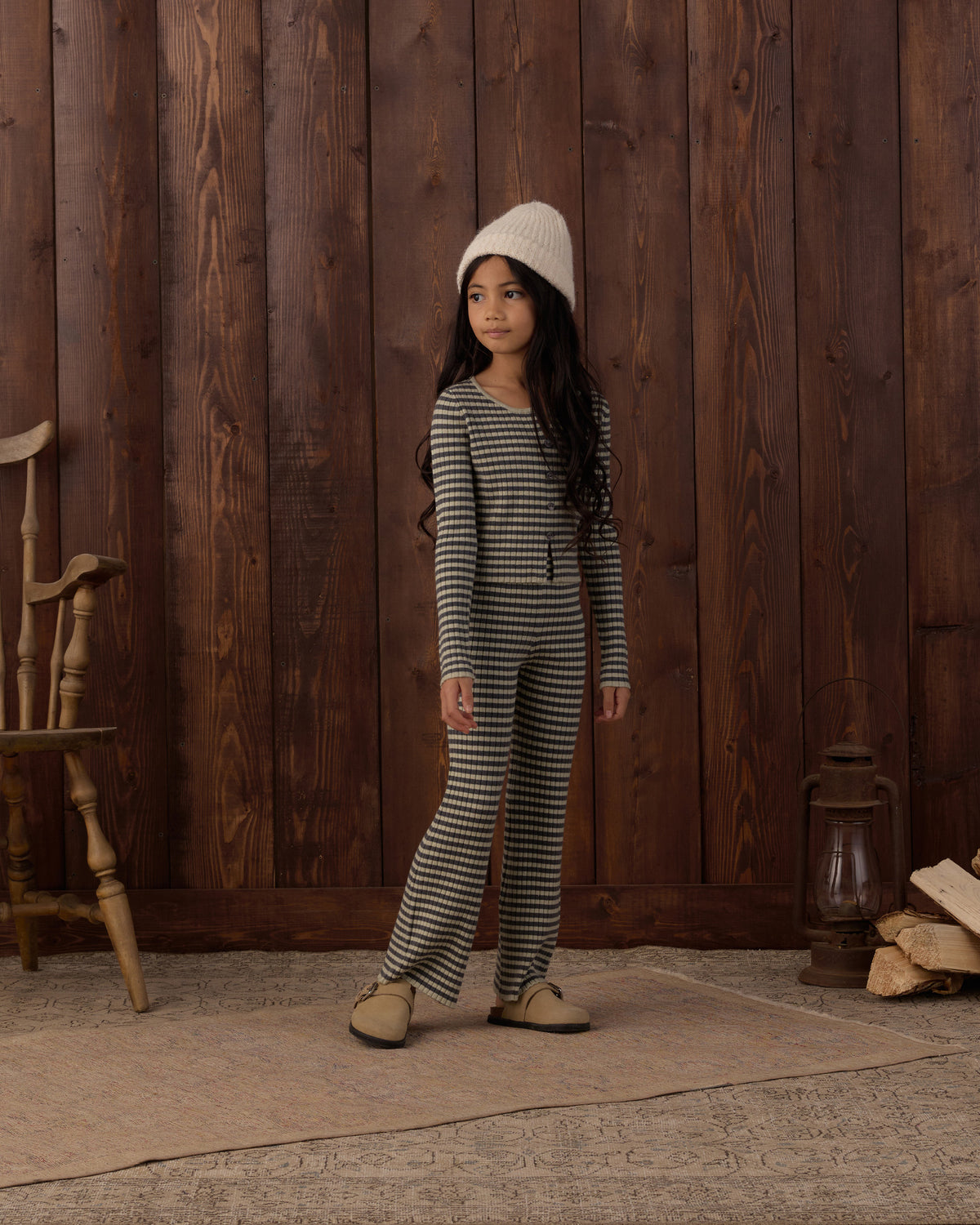 Long Sleeve Knit Tee Midnight Stripe
