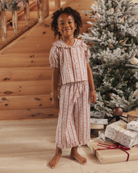 Ruffle Pajamas Candy Cane Lane
