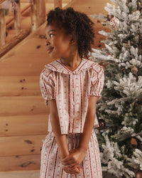 Ruffle Pajamas Candy Cane Lane
