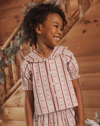 Ruffle Pajamas Candy Cane Lane