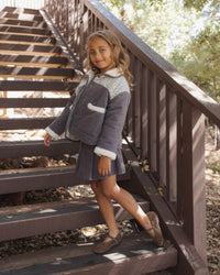 Lily Coat Slate Floral