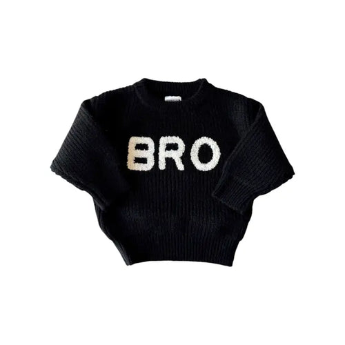 Bro Knit Sweater, Obsidian