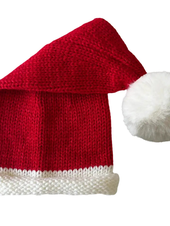 Santa Knit Hat, Red