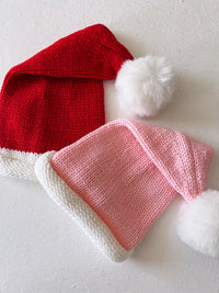 Santa Knit Hat, Red