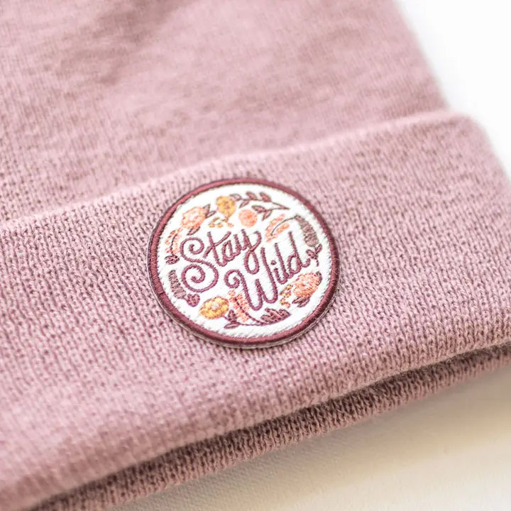 Stay Wild Rose Beanie