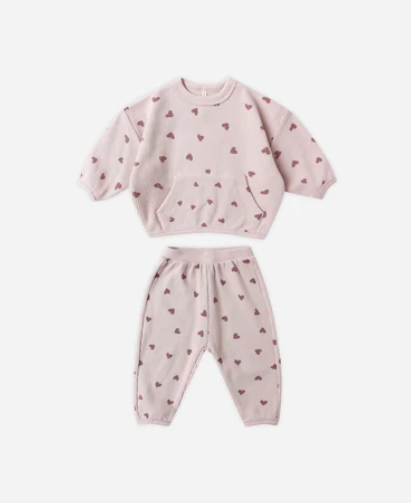 Waffle Slouch Set || Hearts