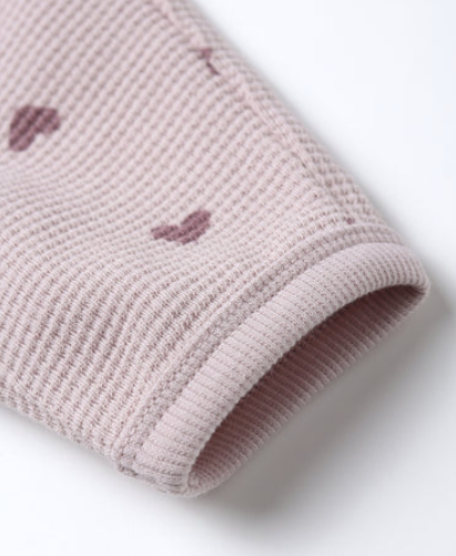 Waffle Slouch Set || Hearts