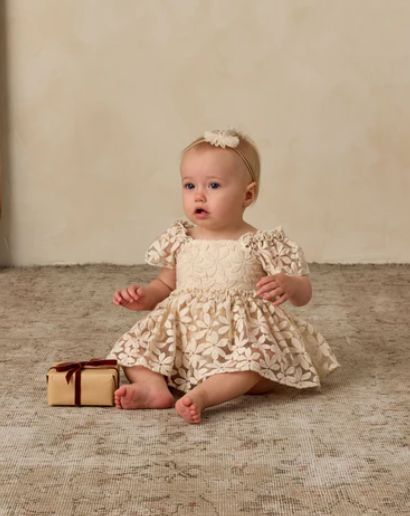 Margot Romper | Embroidered Daisy