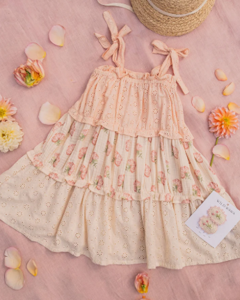 Amber Dress in Pink Rose