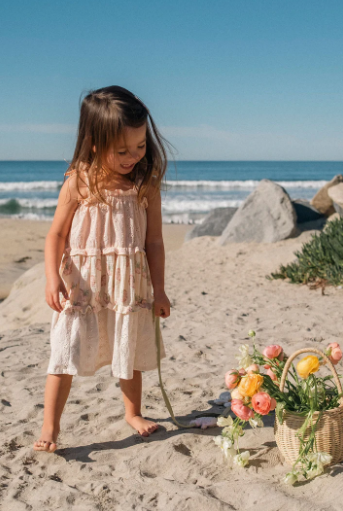 Amber Dress in Pink Rose