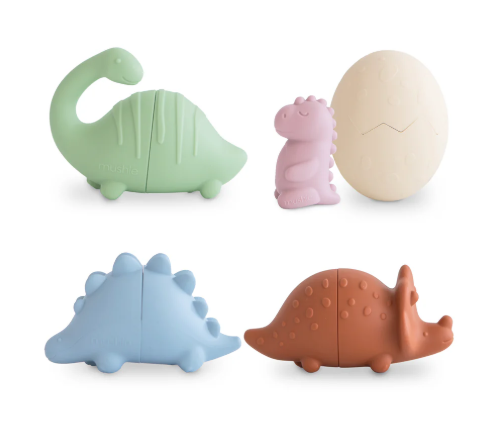 Dino Mold Free Bath Play Set - 4 Pack