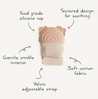 Teething Mitten Rainbow