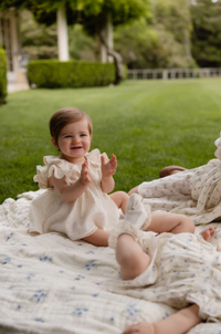 Organic Cotton Frannie Playsuit - Parchment