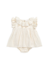 Organic Cotton Frannie Playsuit - Parchment