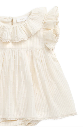 Organic Cotton Frannie Playsuit - Parchment
