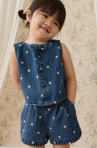 Jardine Short - Josie Floral Denim