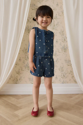 Jardine Short - Josie Floral Denim