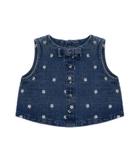 Etta Top - Josie Floral Denim