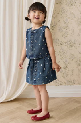 Etta Top - Josie Floral Denim