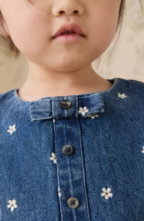 Etta Top - Josie Floral Denim