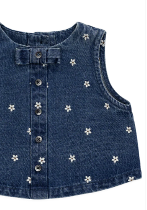 Etta Top - Josie Floral Denim