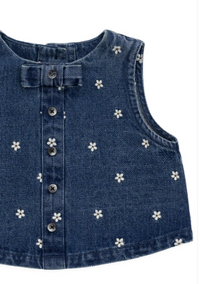 Etta Top - Josie Floral Denim